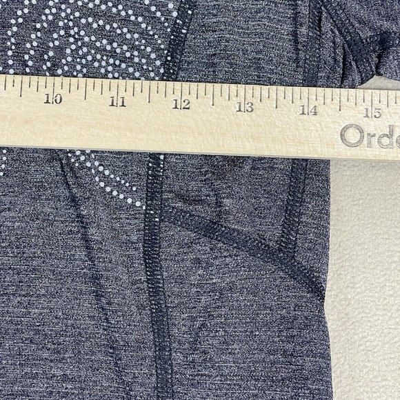 Lululemon Shirt Womens 4 Gray Athletic Short Sleeve Scoop Neck Adjustable Hem - Picture 5 of 8